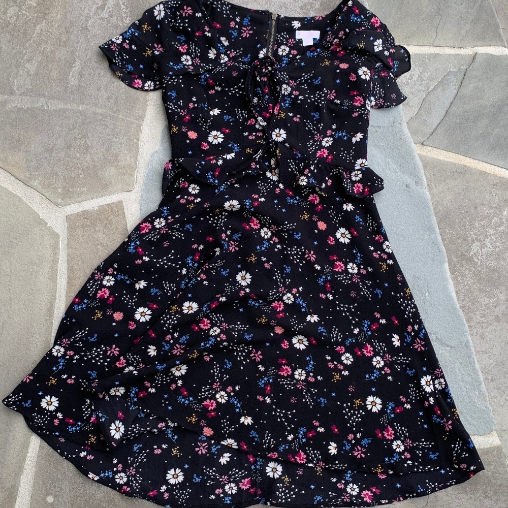 floral black dress - Picture 4 of 4